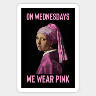 On Wednesdays we wear pink Sticker